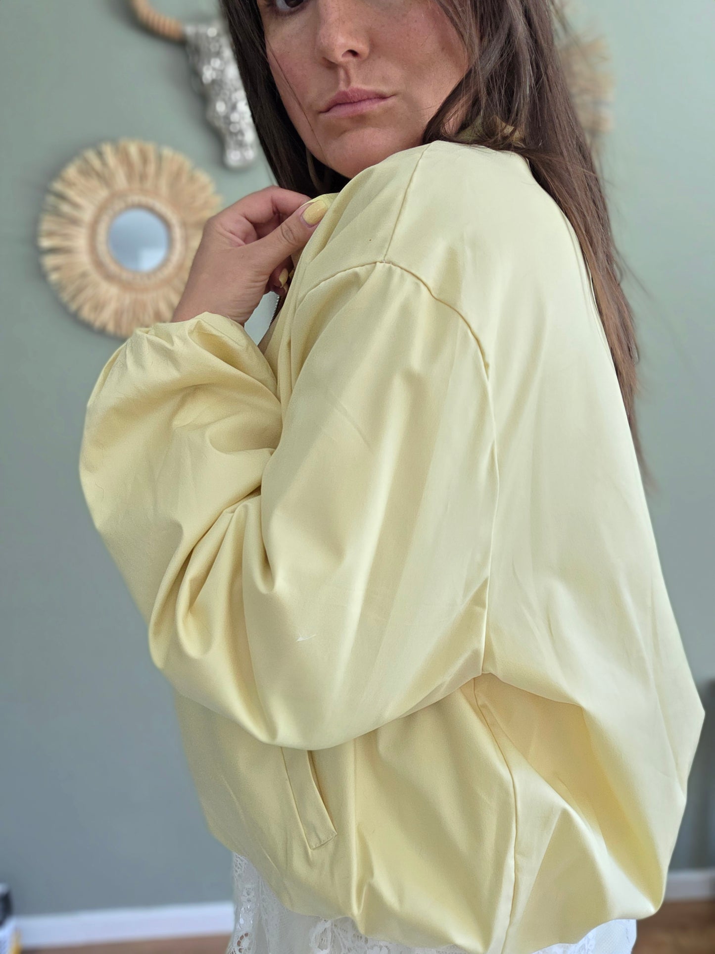 Blouson Jacke Buttergelb
