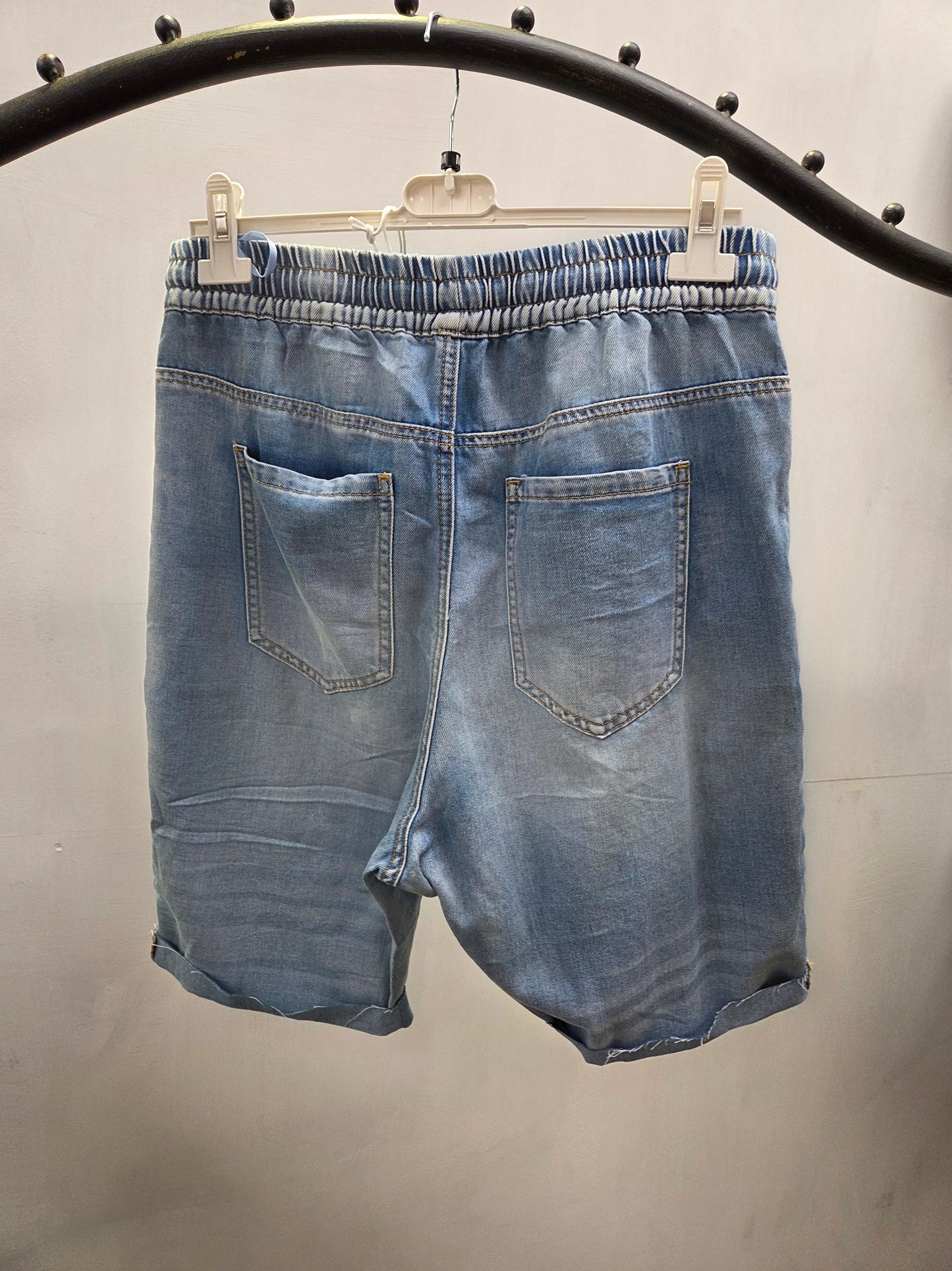 Kurze Baggy-Jeans