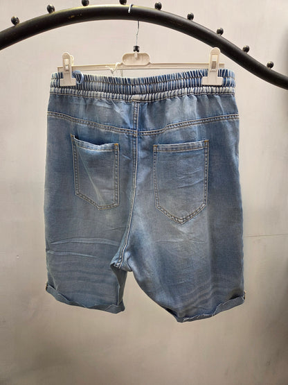 Kurze Baggy-Jeans